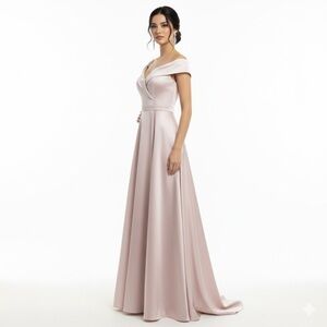 Avery Blush Maxi gown Dress size 8 cocktail party NWT